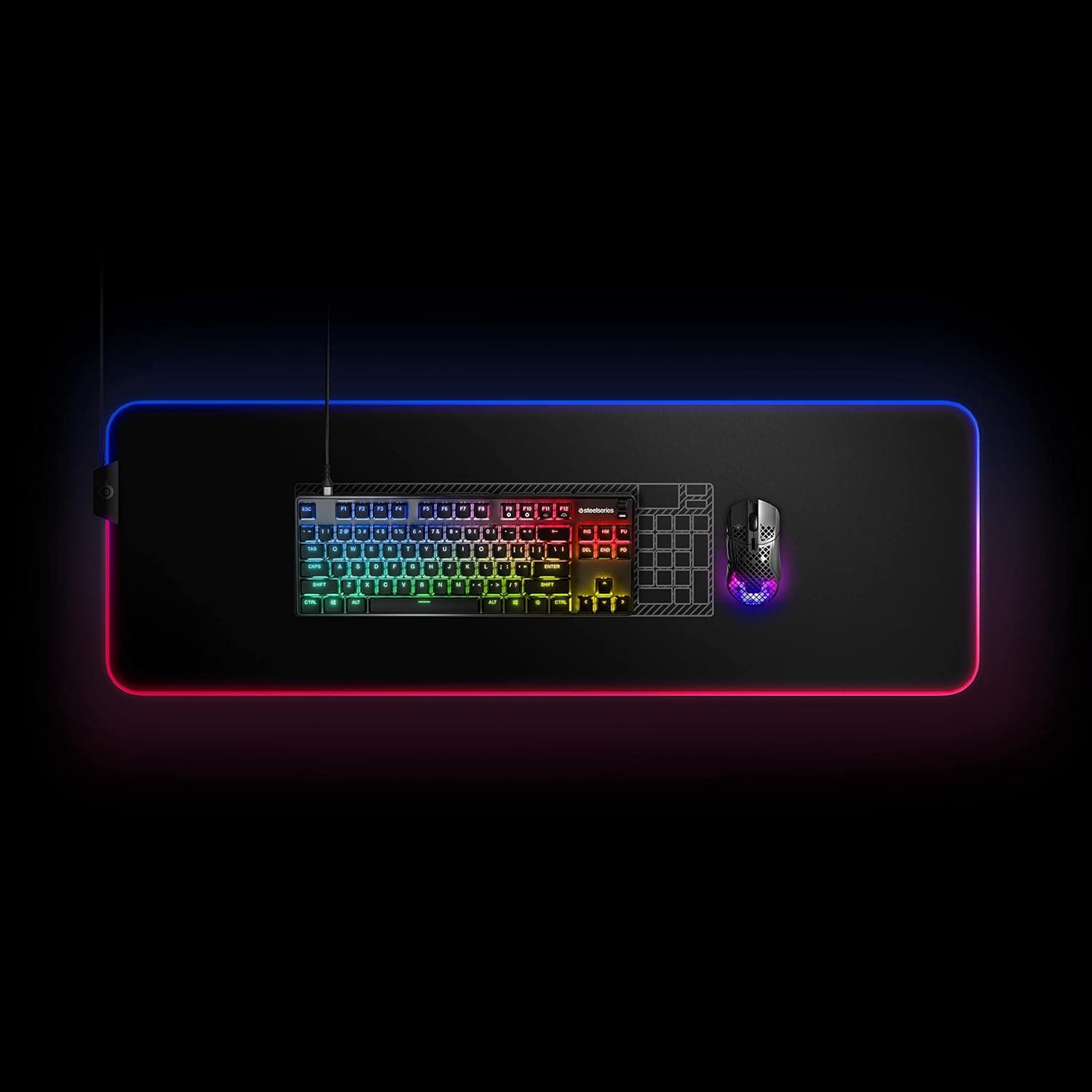 SteelSeries Apex 9 TKL - Mechanical Gaming Keyboard – Optical Switches – 2-Point Actuation – Compact Esports Tenkeyless Form Factor – Hotswappable Switches - English QWERTY Layout - 9